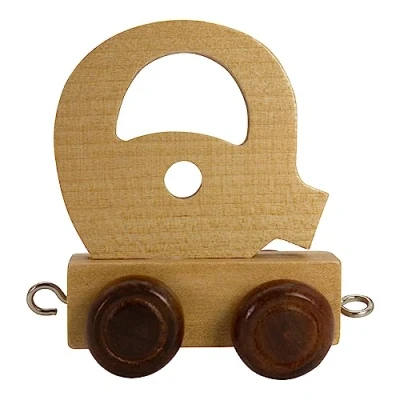 Image of Wooden Letter Train, Carriage, A Z, Choice of Name (Q)