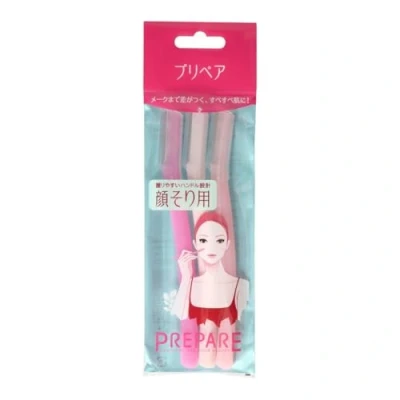 Image of SHISEIDO 3 Piece Prepare Facial Razor, Large (Japan Import)
