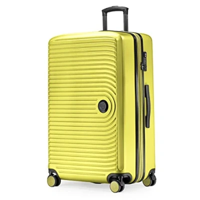 Image of HAUPTSTADTKOFFER Mitte Large Hard Shell Suitcase, TSA, 4 Wheels, Check In Luggage with 8 cm Volume Expansion, 77cm, 130 liters, Fern