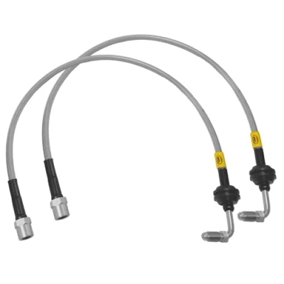 Image of Braided HEL Performance Brake Lines for BMVV E46/E36 to Borcshe Calipers BL11