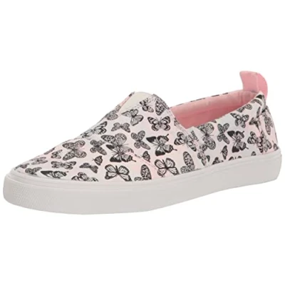 Image of TOMS Alpargata Fenix Slip On Loafer Flat, Pink Butterfly, 5 UK