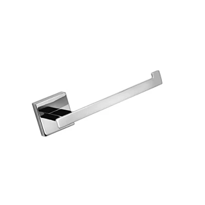 Image of Croydex Flexi Fix Cheadle Chrome Toilet Roll Holder, Easy Install No Drilling Required, Screw or Adhesive Paper All Fixings Included, 54 x 190 66mm
