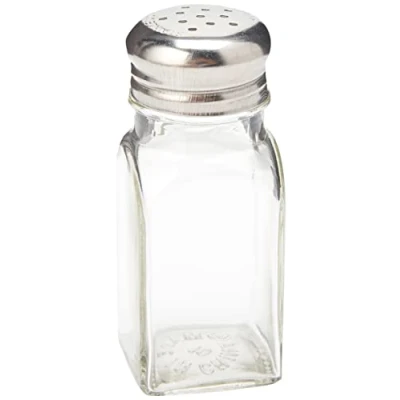Image of American Metalcraft PNS24 Glass Salt or Pepper Shakers, 60ml