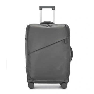 Image of Kono 24&quot; Medium Suitcase 64x27x42 Super Lightweight Soft Shell Travel Luggage with 4 Wheels and TSA Combination Padlock (Grey)