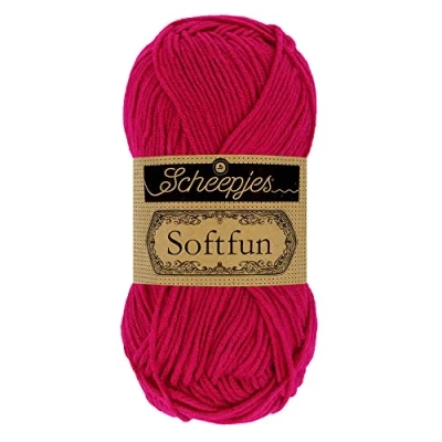 Image of Scheepjes Softfun 2655 Cerise Yarn 10x50g