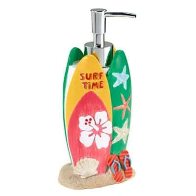 Image of Avanti Linens Surf Time Collection, Resin, Multicolor, Soap Dispenser/Lotion Pump