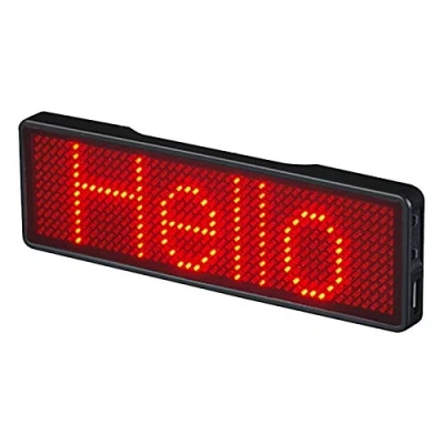 Image of Cuasting Bluetooth LED Name Badge Rechargeable Light Sign DIY Programmable Scrolling Message Board Display LED,Type 2