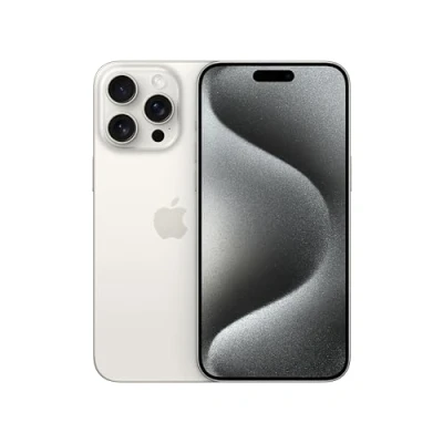 Image of Apple iPhone 15 Pro Max (256 GB) White Titanium (Renewed)