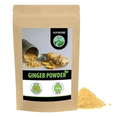 Image of Ginger Powder (1kg, 2.2lb), Ground Ginger, 100% All Natural, Gently Dried and Ground, No additives, Root