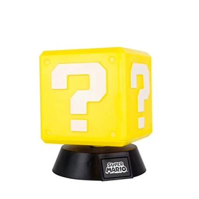 Image of Paladone Question Block 3D Light, Super Mario Bros Officially Licensed Merchandise, Multi Colour