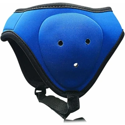 Image of Sports Ear Guard Boxing Wrestling Headgear BJJ Grappling Adjustable Ultra Soft Head protector Guards MMA Jiu Jitsu (Blue)