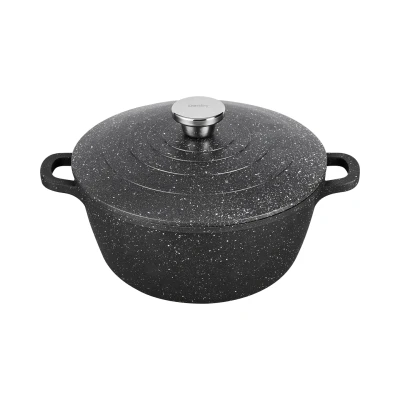 Image of Denby Granite Finish Cast Aluminium 24cm Casserole Dish