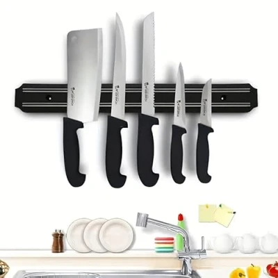 Image of Multipurpose Magnetic Knife Storage Strip, Strips, Rack, Holder, Kitchen Utensil Tool Strips (20 cm)