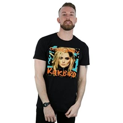 Image of Absolute Cult Debbie Harry Men&#039;s Rockbird Cover T Shirt Black Large