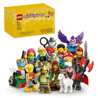 Image of LEGO Minifigures Series 25 6 Pack, Mystery Blind Box, Includes Surprise Minifigures, Collectible Gift for Boys, Girls and Kids Ages 5 Up, 66763