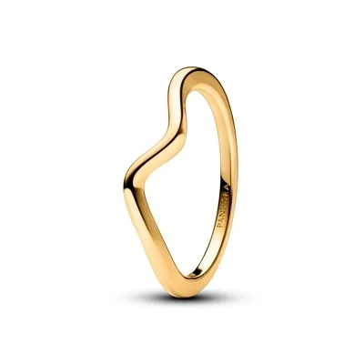 Image of Pandora Timeless Wave 14k gold plated ring, 52