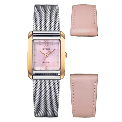 Image of Citizen Women&#039;s Analogue Japanese Quartz Watch with Stainless Steel Strap EW5596 66X