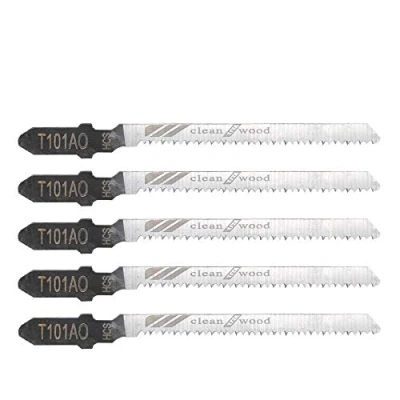 Image of Jigsaw Blades MASO 5 PCS T101AO T Shank Jig Saw Blade Universal Assortment for Cutting Metal Wood PVC and More fit Bosch, Dewalt, Hitachi, Makita, Festool etc