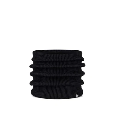Image of Buff Renvi Black Knitted &amp; Fleece Neckwarmer