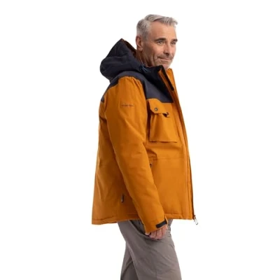 Image of Trespass Mens Padded Jacket With Grown On Hood and Zip Pockets Eastwell