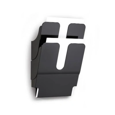 Image of Durable FlexiPlus 2 1709008060 Literature Holder with Compartments A4 Portrait Black