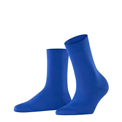 Image of FALKE Women&#039;s Cotton Touch W SO Thin Plain 1 Pair Socks, Blue (Imperial 6065) new eco friendly, 5.5 8