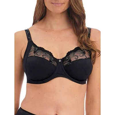 Image of Fantasie Womens Jocelyn Full Cup Support Bra Black Nylon Size 30H