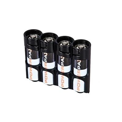 Image of PowerPax 4 AA Battery Caddy Tuxedo Black