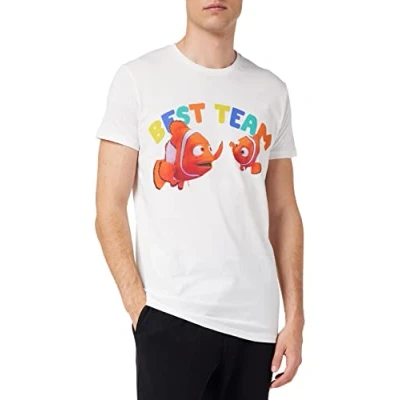 Image of Disney Men&#039;s Mednemots001 T Shirt, White, S