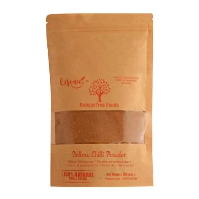 Image of BanyanTree Foods Kashmiri Yellow Chilli Powder (Hot) 200g Amarillo All Natural, Indian Origin