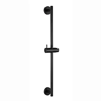 Image of ENKI, S13, Shower Slider Riser Rail, Includes Head Holder Bar and Pole for Head, Durable Matte Black Finish
