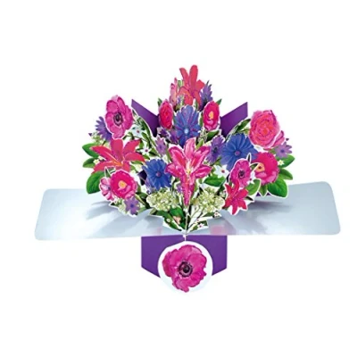 Image of Bunch Flowers Pop Up Greeting Card Original Second Nature 3D Cards