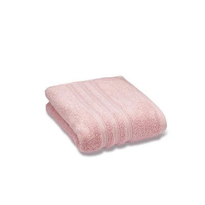 Image of Catherine Lansfield Zero Twist Soft &amp; Absorbent Cotton Bath Towel Pink