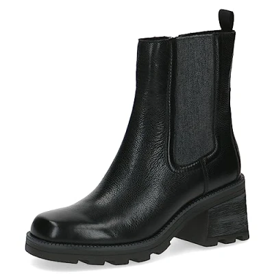 Image of CAPRICE Women&#039;s 9 25425 41 Lace Up Heeled Ankle Boot, Black (Black Nappa), 4 UK