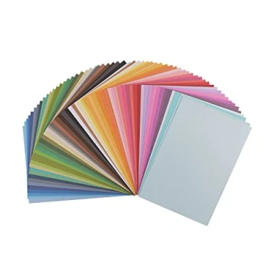 Image of Florence Cardstock Textured Coloured Card Making Supplies A4 Multi 60 Sheets Paper for Scrapbooking, Making, Die Cutting and Crafts 216 GSM Assorti