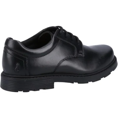 Image of Hush Puppies Boy&#039;s Oliver Senior School Uniform Shoe, Black, 10 UK