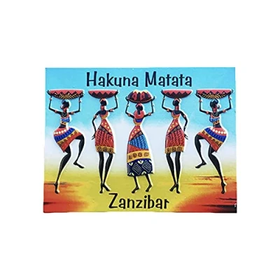 Image of Zanzibar Tanzania 3D Fridge Magnet Souvenir Gift,Handmade Home &amp; Kitchen Decoration Refrigerator Collection