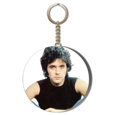 Image of Gift Insanity DAVID ESSEX SLEEVELESS BLACK TOP 45mm Long Chain Keyring Bottle Opener