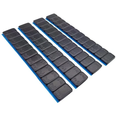 Image of 240g Balance Weights Weight Lock Black Plastic Coated Steel 4X60G