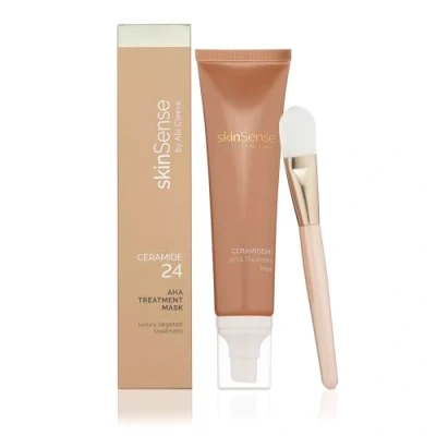 Image of SkinSense Ceramide24 AHA Treatment Mask, Gentle Exfoliating Face Lactic Acid Treatment, Dead Skin Removal for Face, Luxury Ceramides