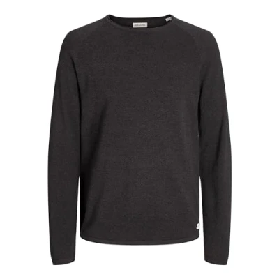 Image of JACK &amp; JONES Men&#039;s Jjehill Knit Crew Neck Noos Jumper, Mulch 3, L
