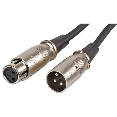 Image of Pro Signal PSG01212 3 Pin XLR Male to Female Microphone Lead, 5m, Black