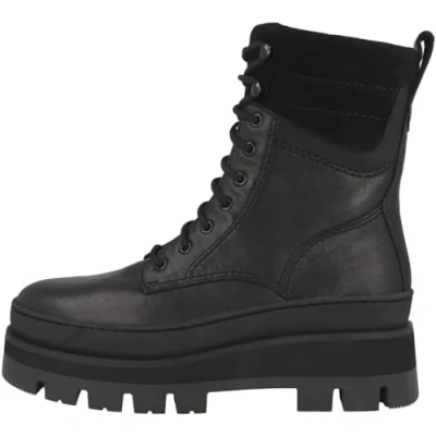 Image of Clarks Orianna 2 Hike Leather Boots In Black Standard Fit Size 5.5