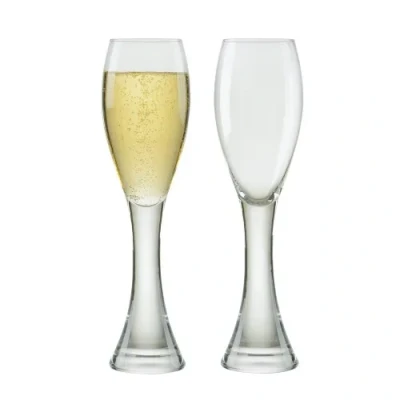 Image of Anton Studios Design Manhattan Set of 2 Champagne Flutes