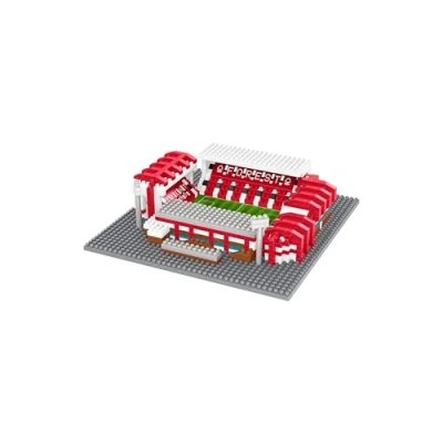 Image of FOCO Officially Licensed Nottingham Forest FC The City Ground 3D Bricks Mini BRXLZ Football Stadium Construction Set Premier League Model 835 Pieces Ages 12+ Sports Merchandise