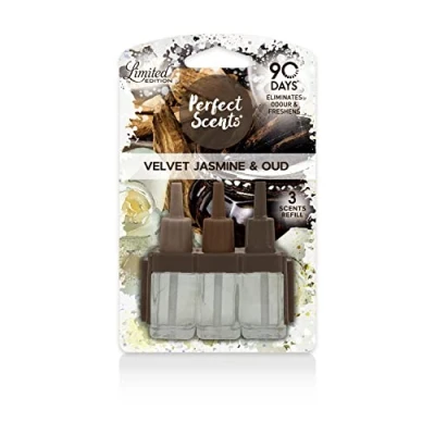 Image of 6x Perfect Scents 3 Air Freshener Refill Limited Edition Compatible with 3volution Velvet Jasmine &amp; Oud 20ml