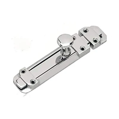 Image of Surface Slide Tower Bolt 150mm Solid Brass Polished Chrome 6&quot; Door Gate