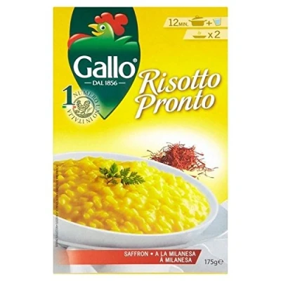 Image of Riso Gallo Risotto Pronto Saffron 175g Pack of 2