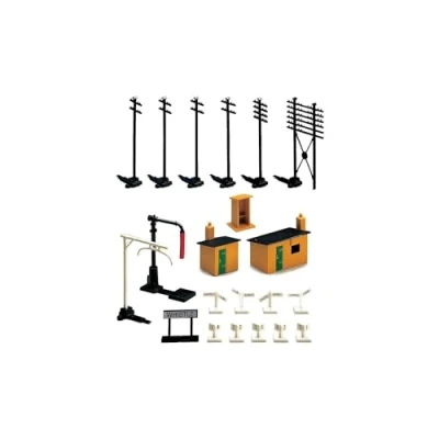 Image of Hornby R574 OO Gauge Trackside Accessories, Model Train Accessories for Adding Scenery, Dioramas, Woodland, Buildings and More to 00 Railway 1:76 Scale