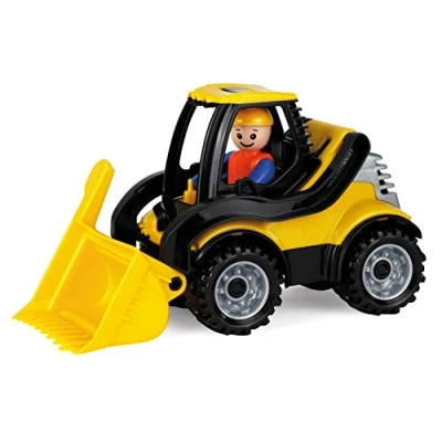 Image of Lena 01622 Truckies Shovel, Solid Construction Vehicle Approx. 22 cm, Small Toy, Front end Loader 2 Years of Age, for Sandbox, Beach and Children&#039;s Room